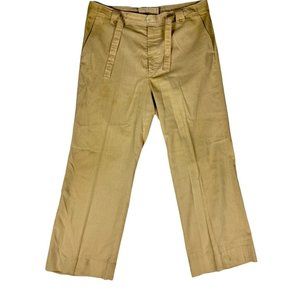 Yolanda Pants Adjustable Linen Summer Beige size 34X26 Nice